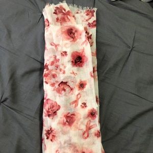 Breast cancer awareness scarf